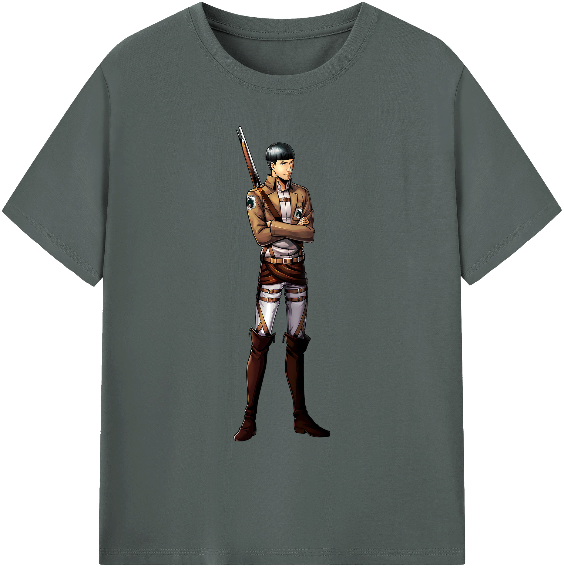 （画像用） 進撃の巨人 Attack on Titan 綿100％ メンズ半袖Tシャツ｜肌触りやわらか＆通気性
